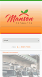 Mobile Screenshot of mansonproducts.com